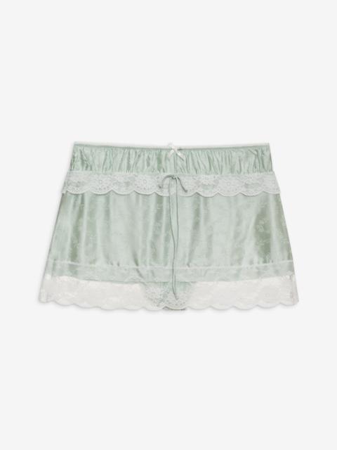 Mint Twist Jacquard Mini Skirt