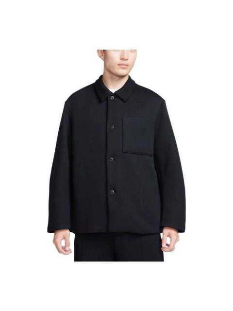 Nike Sportswear Tech Fleece Reimagined Wide Shirt Jacket 'Black' FB8168-010