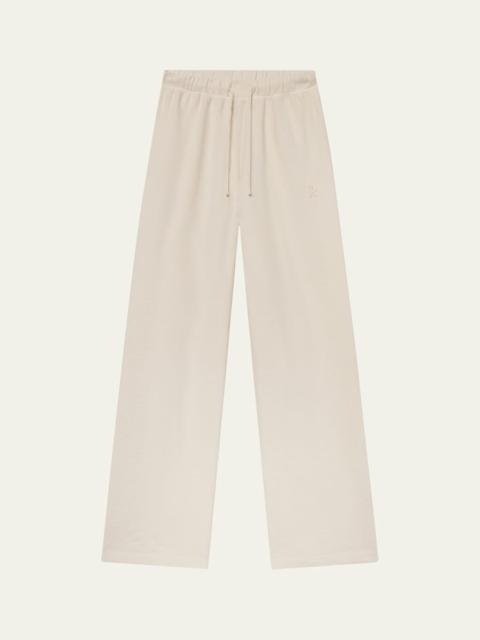 Drawstring Wide Leg Sweatpant