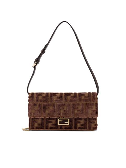 FF-motif chain shoulder bag