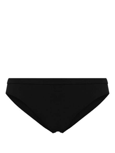 elasticated-waistband bikini bottom
