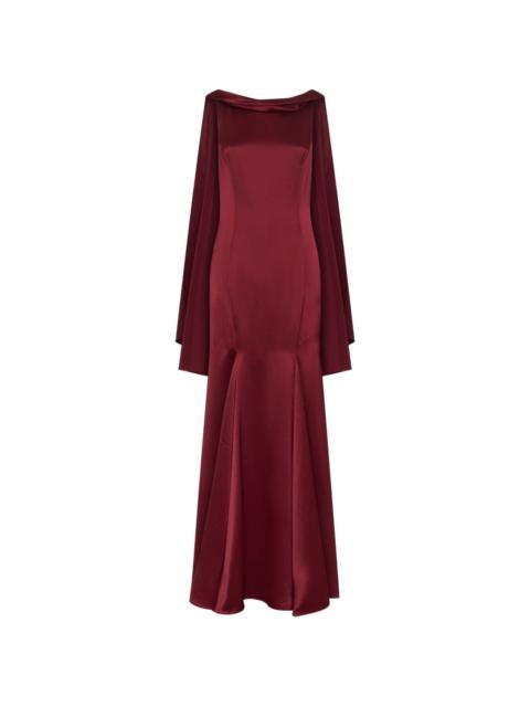 Nicolette cowl-neck maxi dress