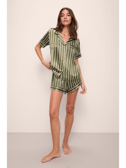 Inez Washable Silk Printed Short PJ Set