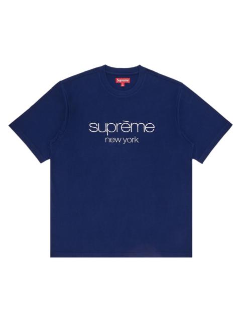 Supreme Supreme Classic Logo Short-Sleeve Top 'Navy' - FW23KN82