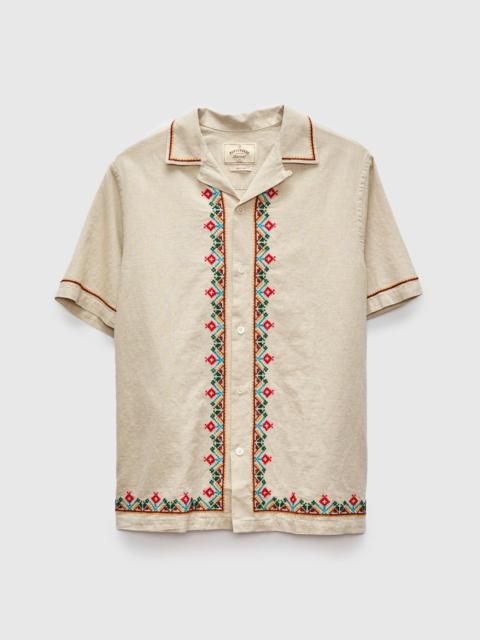 Folcore Embroidery Shirt in Natural