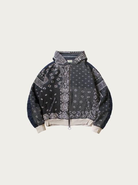 SWT Knit Bandanna BIVOUAC Hooded Blouson - Black