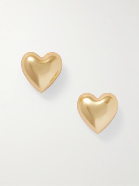 Heart & Soul Gold-tone Earrings