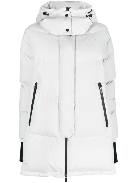 hooded feather-down padded coat