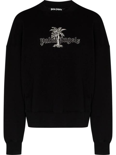 logo-embroidered sweatshirt