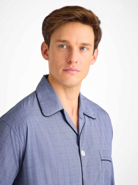 Men's Classic Fit Pyjamas Felsted 3 Cotton Blue