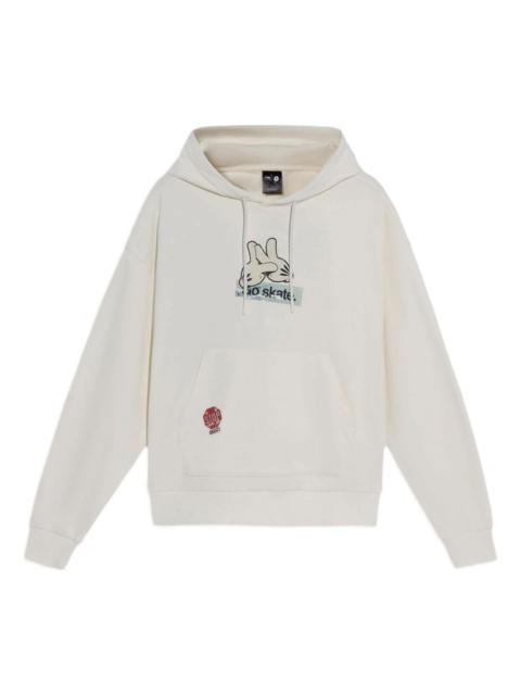 Li-Ning x OG_SLICK Crossover Skateboard Series Pattern Printing Hoodie 'Creamy White' AWDS173-2