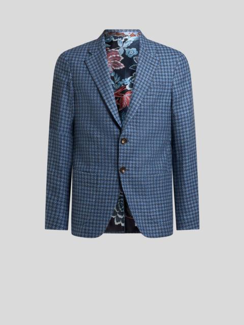 WOOL-BLEND HOUNDSTOOTH JACKET