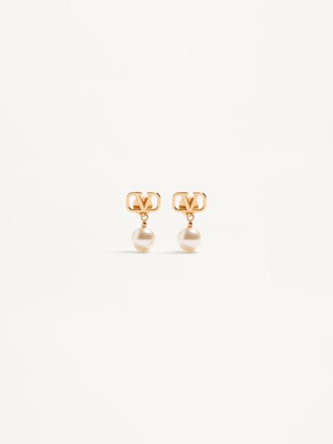 VLOGO SIGNATURE EARRINGS WITH SWAROVSKI® PEARLS