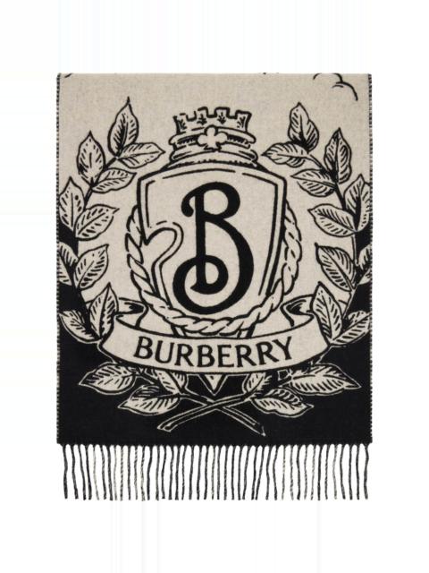 Black Wide Reversible Stormy Knight Scarf