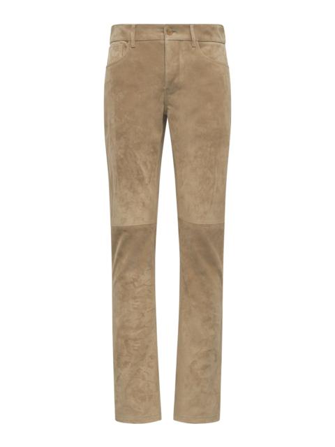 Anthony Five Pocket Pant in Camel Suede