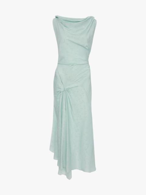 Posy Midi Dress In Aquamarine