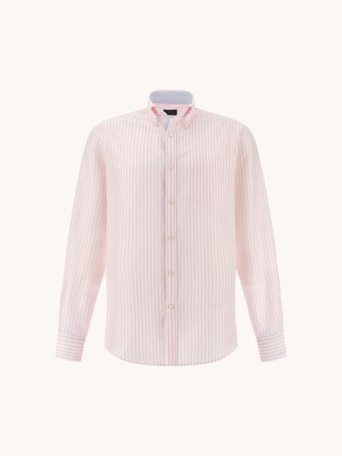 SUMMER BREEZE COTTON SHIRT WITH STRIPED PATTERN