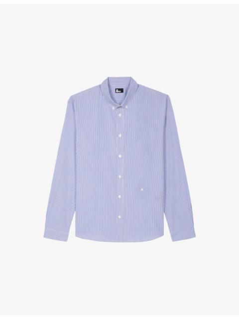 Striped Long-Sleeved Cotton Shirt