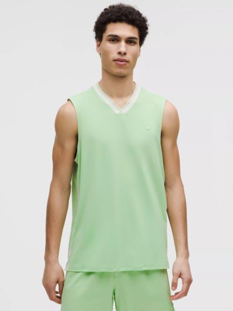 Mesh-Panelled Tennis Sleeveless Shirt