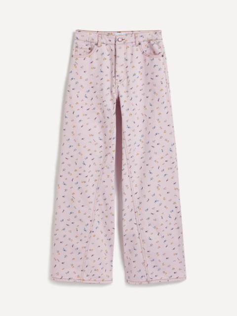 Flower-Print Joezy Jeans