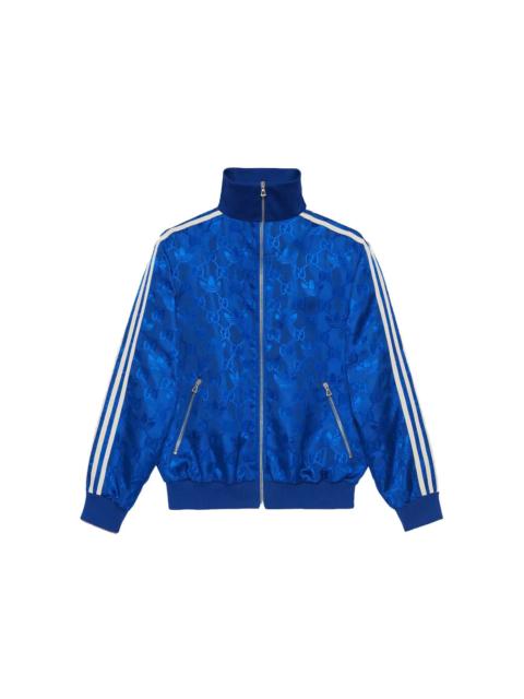 Gucci x adidas GG Trefoil Jacquard Jacket Cobalt Blue