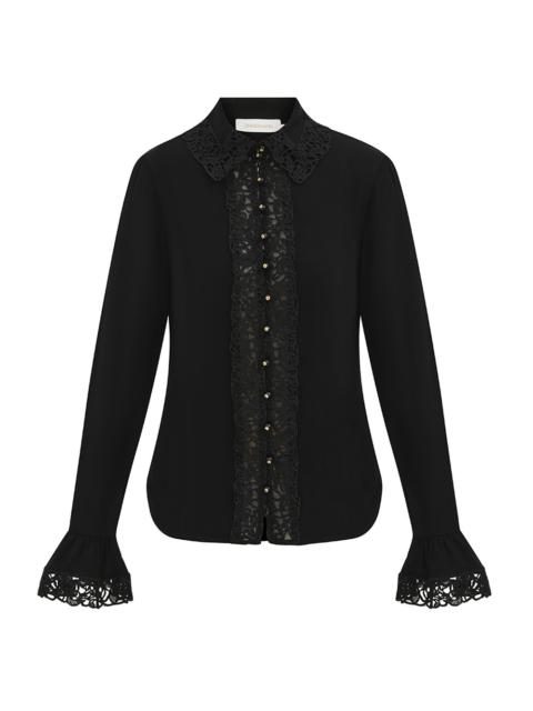 LACE TRIM SHIRT