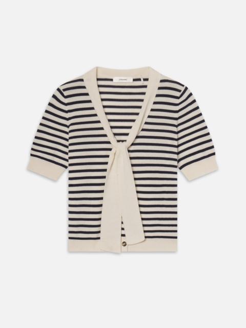 The Sailor Tie Cardi in Navy Multi