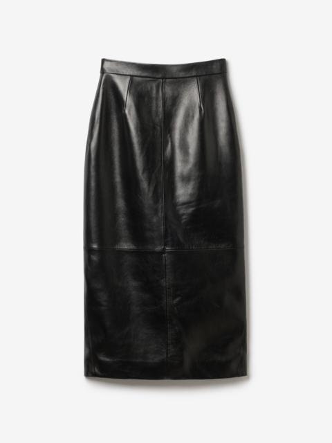 Leather Midi skirt