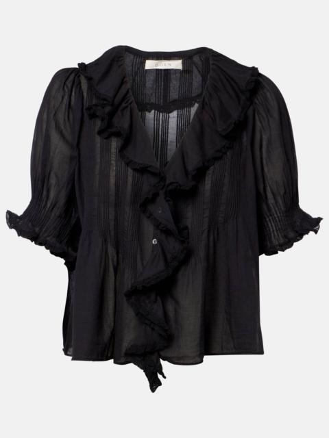 Henri cotton voile top