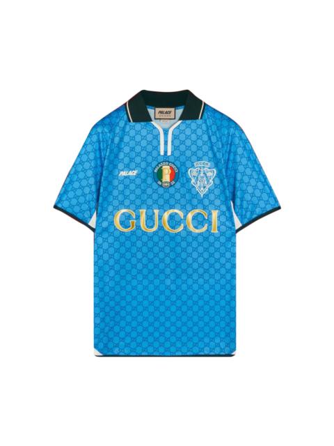 Gucci x Palace Printed Football Technical Jersey T-Shirt 'Blue'