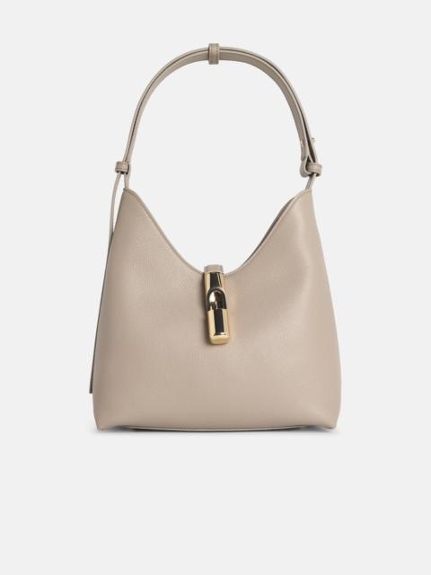 S 'GOCCIA' SHOULDER BAG IN LINEN COLOR LEATHER