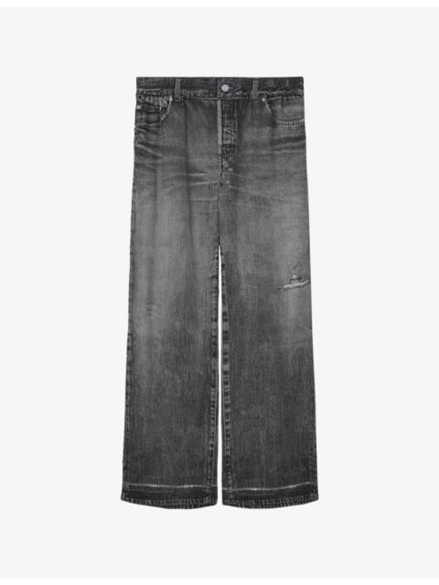 Tyler Wide-Leg Denim Jeans