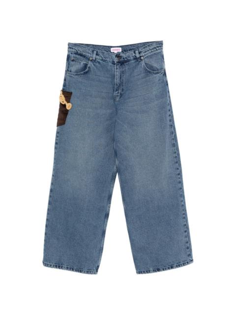 crochet-trumpet jeans