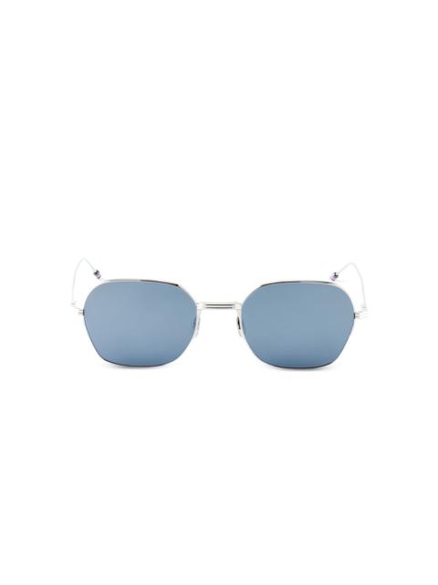 geometric-frame sunglasses