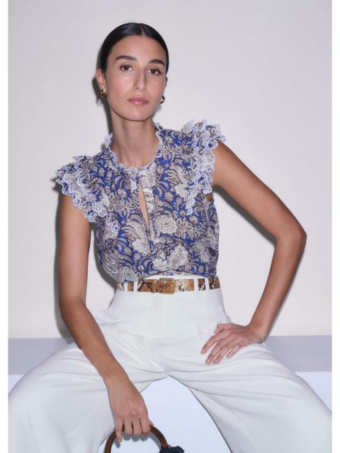 Ruffle Straight Blouse