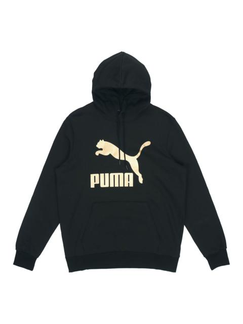 PUMA Classics Bronzing Logo Printing Sports Black 531370-56