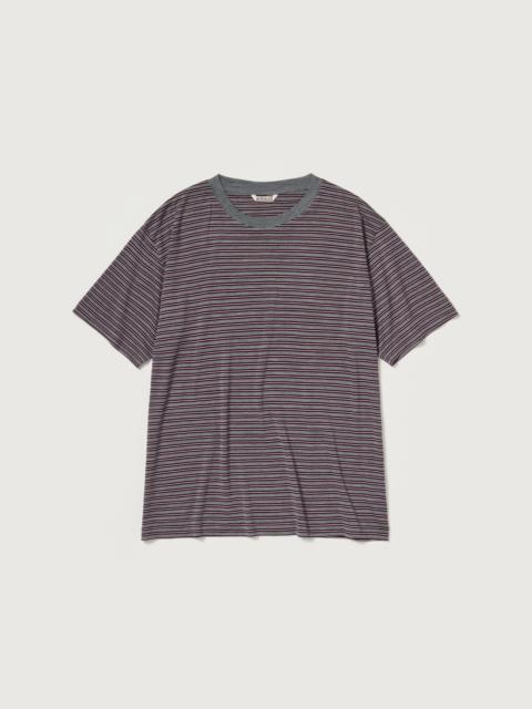 SOFT SMOOTH WOOL STRIPE JERSEY TEE