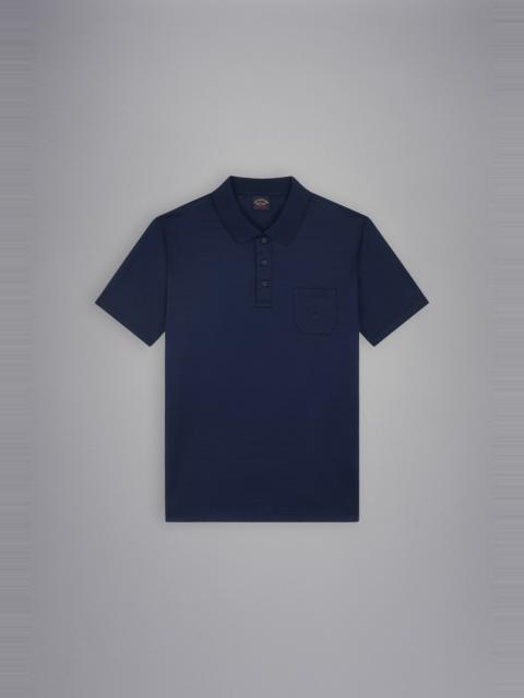 COTTON JERSEY POLO SHIRT WITH EMBROIDERED LOGO