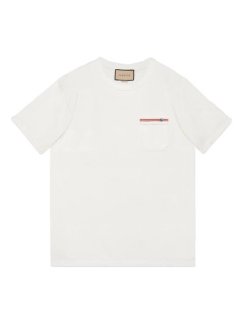 Gucci SS22 Cotton T-shirt with embroidery 'White' 673710-XJDVI-9088