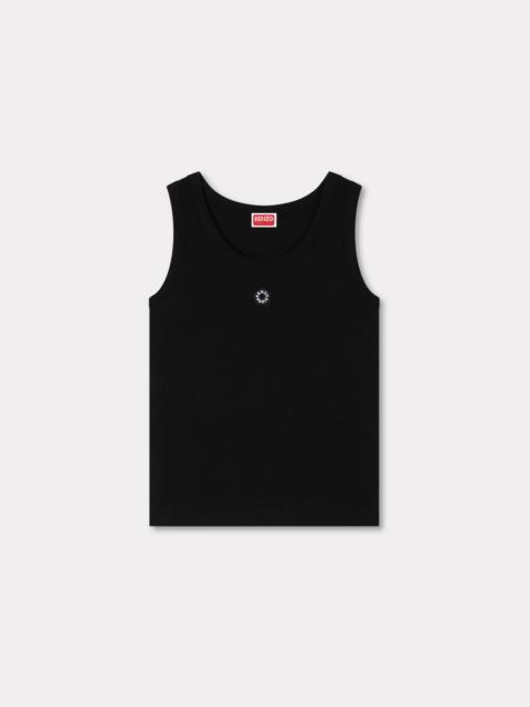 'Boke Flower 2.0' embroidered rib tank top