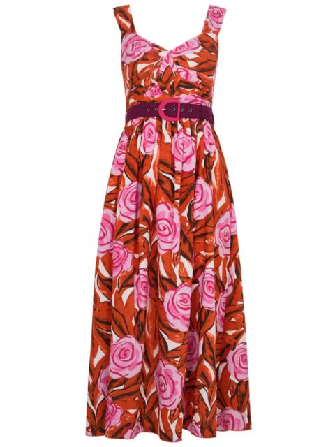 Diane Von Furstenberg Elisa Floral-print Cotton-blend Midi Dress