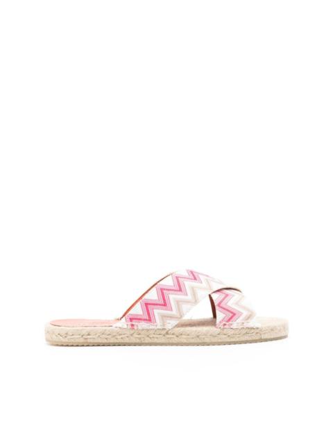 zigzag open espadrilles
