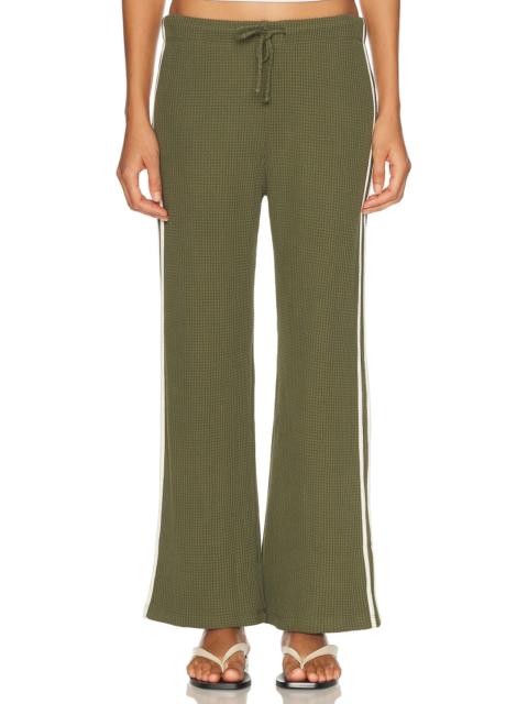 The Thermal Stripe Crop Pant