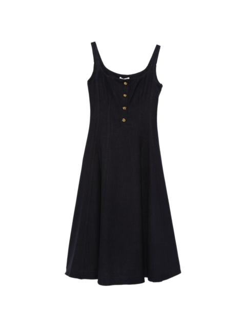 Orrie button-detail dress