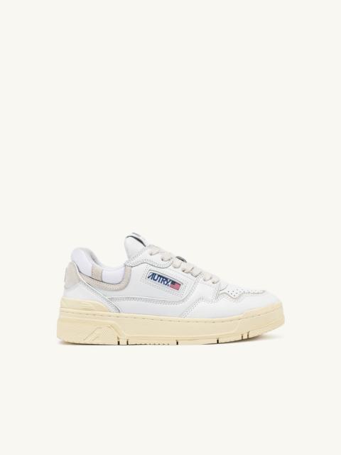 CLC LOW SNEAKERS IN WHITE LEATHER AND SUEDE