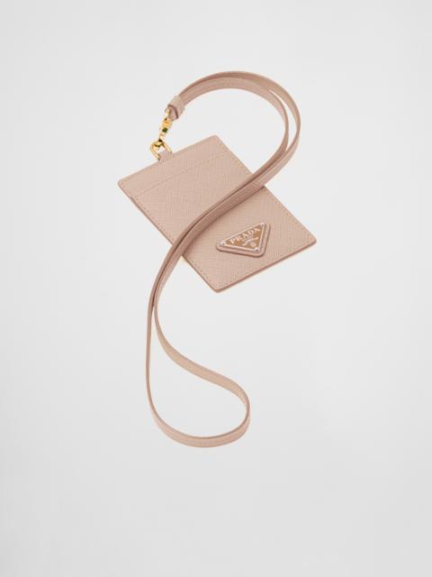 Saffiano Leather Badge Holder