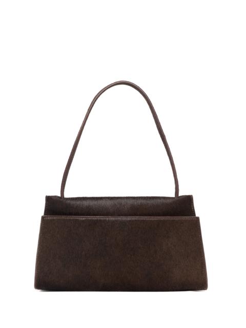 Long Papillon Calf Leather Dark Brown