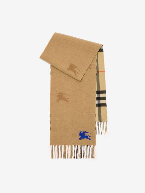 Reversible EKD Check Cashmere Scarf