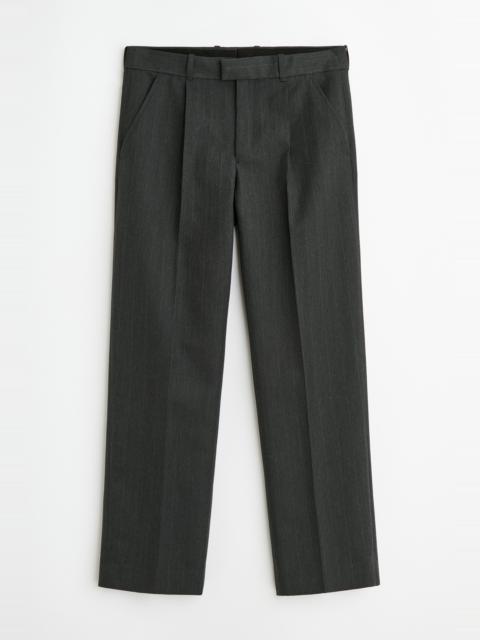 Slack Trouser Shark Pinstripe Herringbone