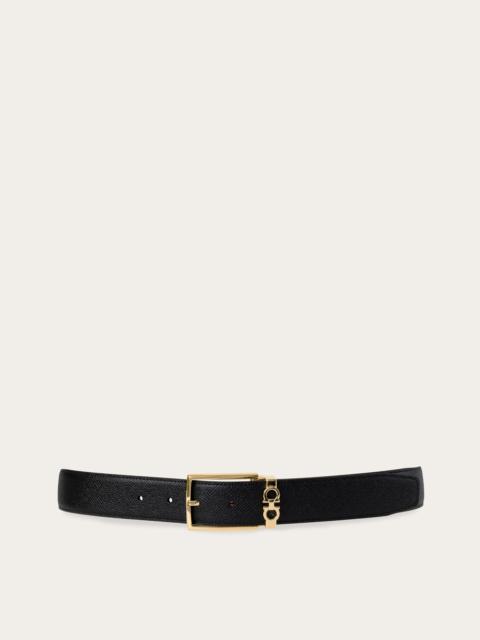 Reversible and adjustable Gancini belt